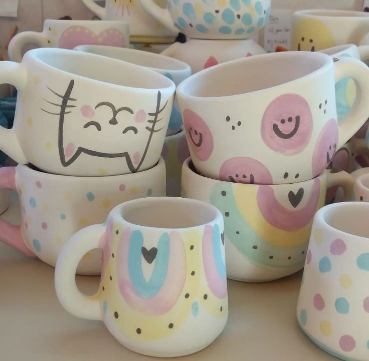 Taza de Cerámica Pintada